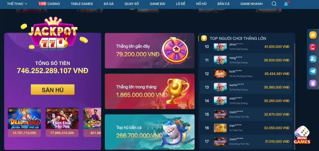 Hình ảnh một người chơi ăn mừng chiến thắng Jackpot lớn tại Betcom